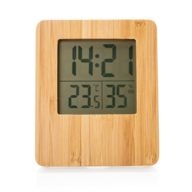 Logotrade advertising products photo of: Bamboo weather station