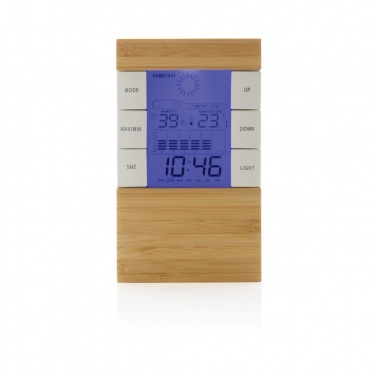 Logo trade corporate gift photo of: Utah RCS rplastic and bamboo weather station
