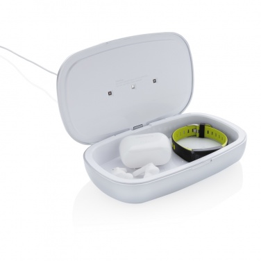 Logo trade advertising products image of: Rena UV-C steriliser box with 5W wireless charger