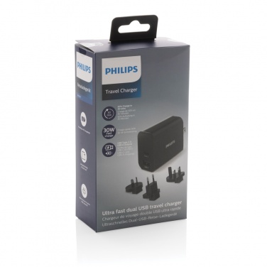 Logo trade promotional merchandise photo of: Philips ultra fast PD travel charger
