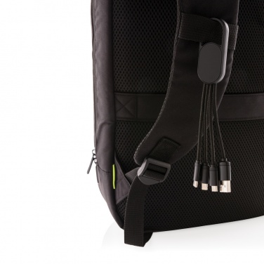 Logo trade promotional gifts image of: 4-in-1 cable with carabiner clip