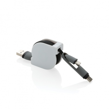 Logo trade advertising product photo of: 3-in-1 retractable cable