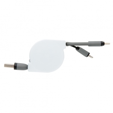 Logo trade corporate gift photo of: 3-in-1 retractable cable