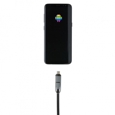 Logo trade corporate gifts picture of: 3-in-1 retractable cable