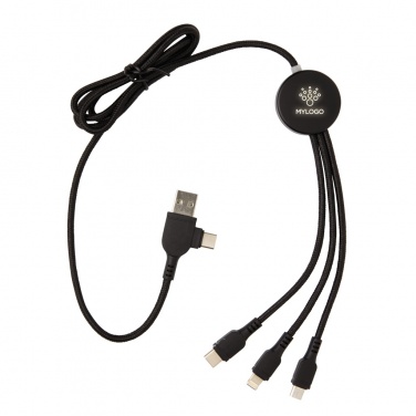 Logotrade corporate gift picture of: Light up logo 6-in-1 cable