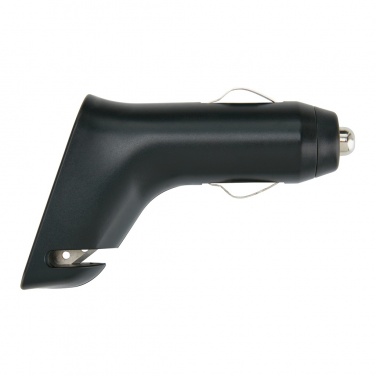 Logo trade advertising products picture of: Dual port car charger with belt cutter and hammer