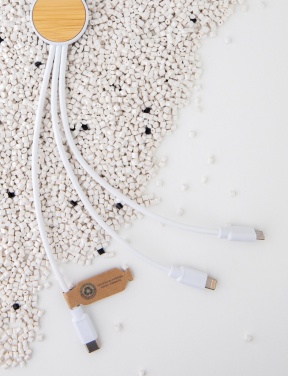 Logotrade advertising products photo of: RCS recycled plastic Ontario 6-in-1 cable