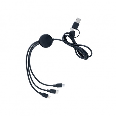 Logo trade advertising product photo of: RCS recycled TPE and recycled plastic 6-in-1 cable