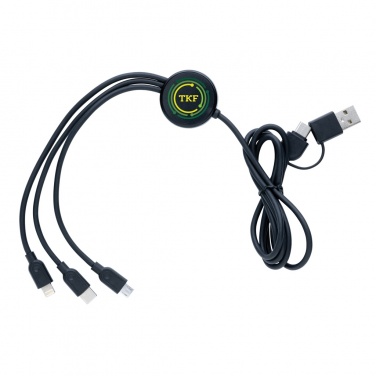 Logotrade promotional merchandise image of: RCS recycled TPE and recycled plastic 6-in-1 cable