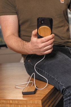 Logotrade promotional item image of: 10W bamboo magnetic wireless charger