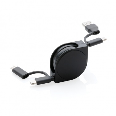 Logotrade business gifts photo of: RCS standard recycled plastic and TPE 6-in-1 cable