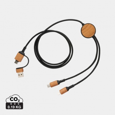 Logotrade promotional giveaways photo of: Ohio RCS certified recycled plastic 6-in-1 cable