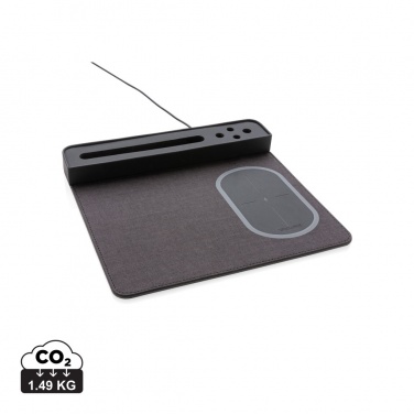 Logotrade promotional gift image of: Air mousepad with 5W wireless charging and USB