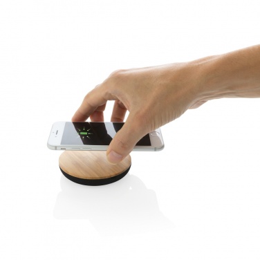 Logotrade corporate gift picture of: Bamboo X 5W wireless charger