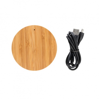 Logo trade advertising products picture of: Bamboo X 5W wireless charger