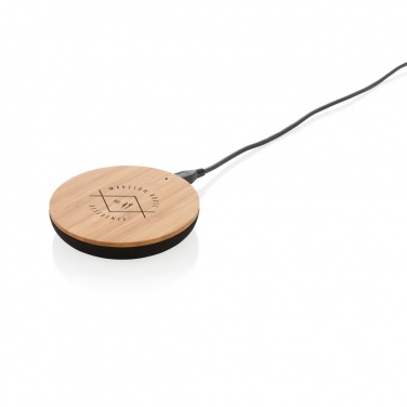 Logotrade business gift image of: Bamboo X 5W wireless charger