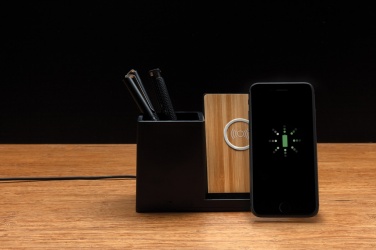 Logotrade promotional item image of: Ontario RCS recycled plastic 10W wireless charger