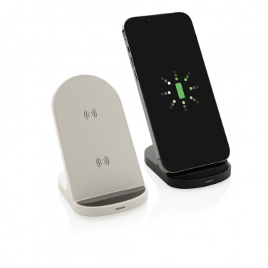 Logotrade advertising product image of: RCS recycled plastic double coil wireless stand 15W