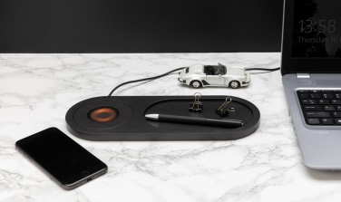 Logotrade promotional item image of: Encore 10W wireless charging valet tray