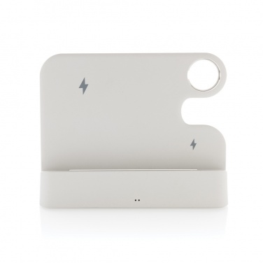 Logotrade promotional giveaways photo of: Joltz RCS recycled plastic dual 15W charger with iWatch slot