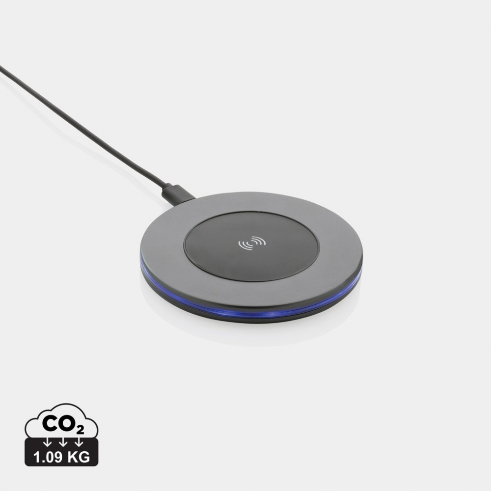 Logotrade promotional product image of: Terra RCS recycled aluminium 10W wireless charger