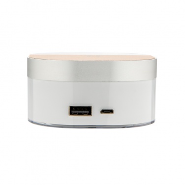 Logo trade corporate gifts image of: Aria 5W Wireless Charging Digital Clock