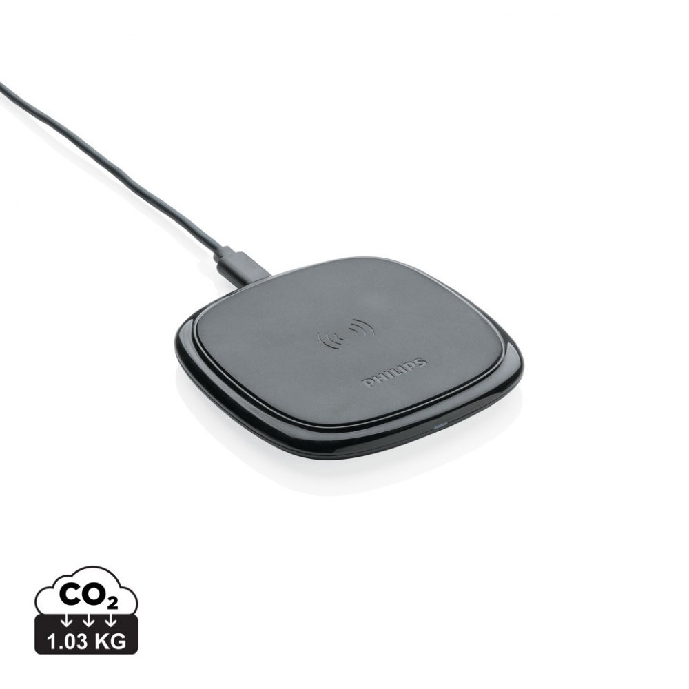 Logo trade promotional giveaways image of: Philips 10W Qi wireless charger