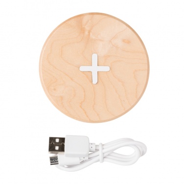 Logotrade corporate gift picture of: 5W wood wireless charger