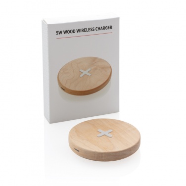 Logotrade promotional product image of: 5W wood wireless charger