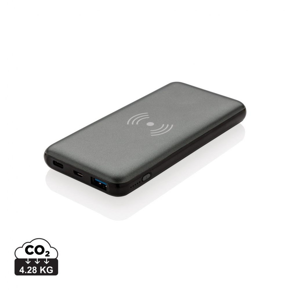 Logo trade promotional giveaway photo of: 10.000 mAh Fast Charging 10W Wireless Powerbank with PD