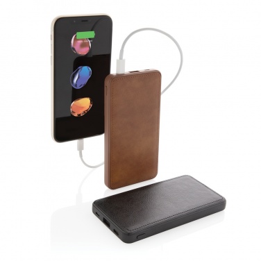 Logotrade business gift image of: Tusca 10.000 mAh PU powerbank