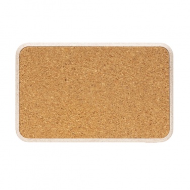 Logo trade promotional giveaway photo of: Cork and Wheat 5.000 mAh pocket powerbank