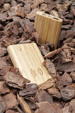 Logotrade promotional products photo of: Bamboo 5.000 mAh powerbank