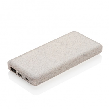 Logotrade promotional item image of: 10.000 mah wheat straw powerbank