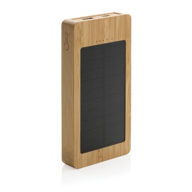 Logotrade promotional products photo of: Sunwick 10.000 mAh Bamboo solar powerbank
