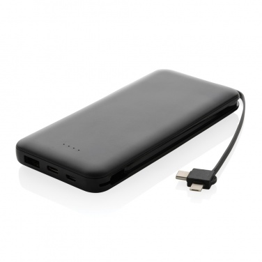 Logotrade promotional items photo of: Lockhart RCS recycled plastic 10.000 with integrated cables