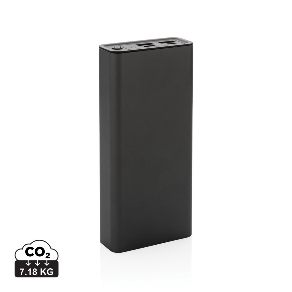 Logotrade promotional giveaways photo of: Terra RCS recycled 20W aluminium powerbank 20.000 mAh