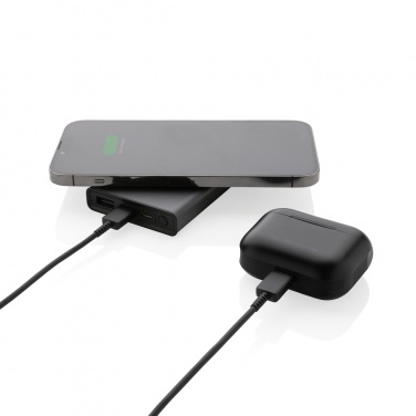 Logotrade advertising product image of: Terra RCS recycled aluminium 5000 mAh powerbank 5W wireless