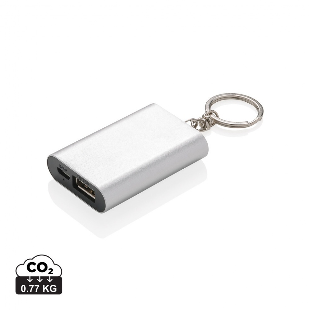 Logo trade promotional giveaways picture of: 1.000 mAh keychain powerbank