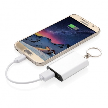 Logo trade business gifts image of: 1.000 mAh keychain powerbank