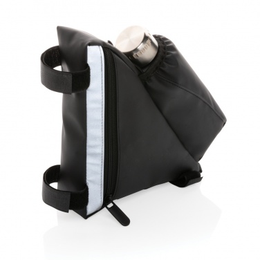 Logotrade advertising product image of: PU high visibility bike frame bag with bottle holder