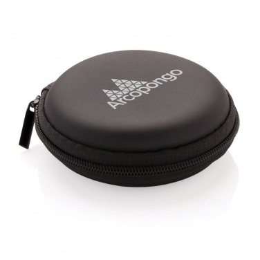 Logo trade promotional giveaways image of: Wireless earbuds in pouch
