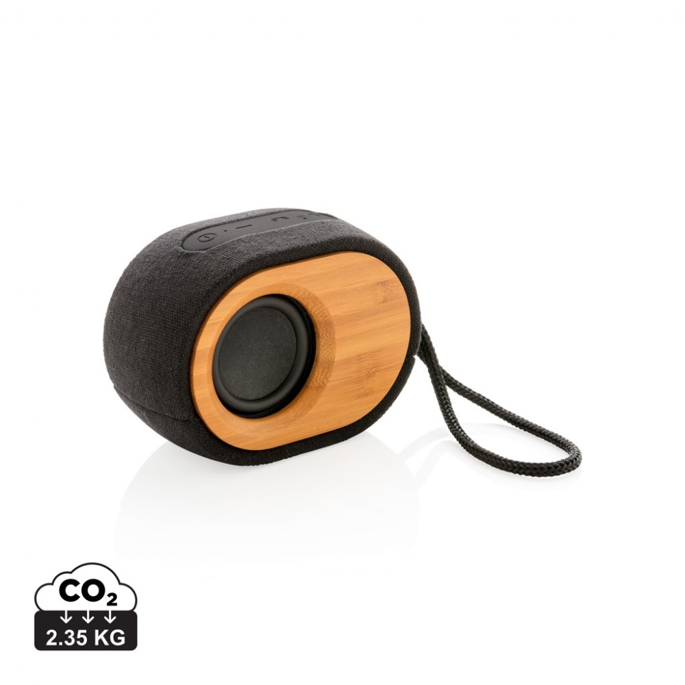 Logo trade promotional merchandise image of: Bamboo X  speaker