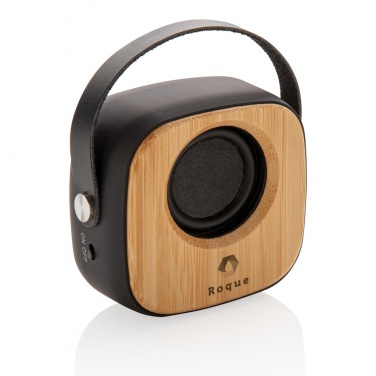 Logo trade promotional products image of: Bamboo 3W Wireless Fashion Speaker