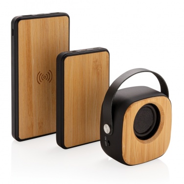 Logotrade business gift image of: Bamboo 3W Wireless Fashion Speaker