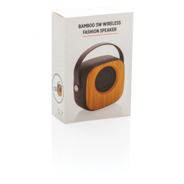 Logotrade promotional giveaway picture of: Bamboo 3W Wireless Fashion Speaker
