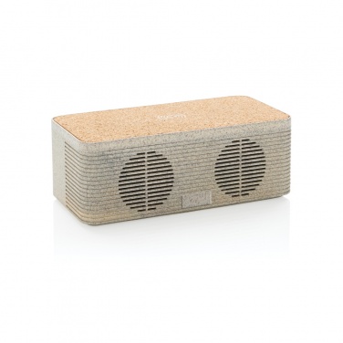 Logo trade corporate gift photo of: Wheatstraw wireless charging speaker
