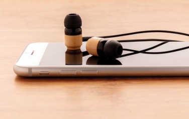 Logotrade advertising product image of: Bamboo wireless earbuds