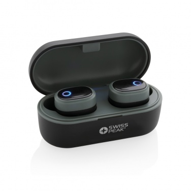 Logo trade advertising products picture of: Swiss peak TWS earbuds