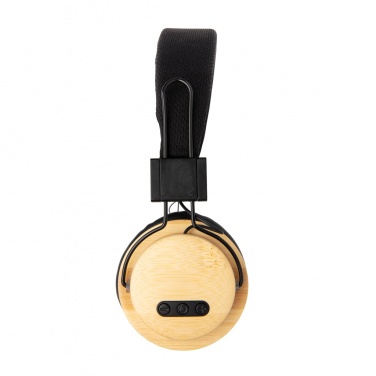 Logotrade corporate gift image of: Bamboo wireless headphone
